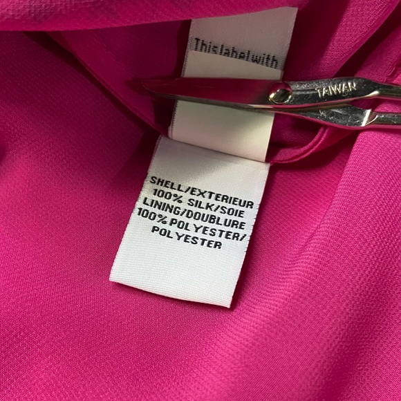 Diane Von Furstenberg DVF Silk Wrap Smocked Ditsy Floral Pink Midi Dress 6 - Picture 12 of 16